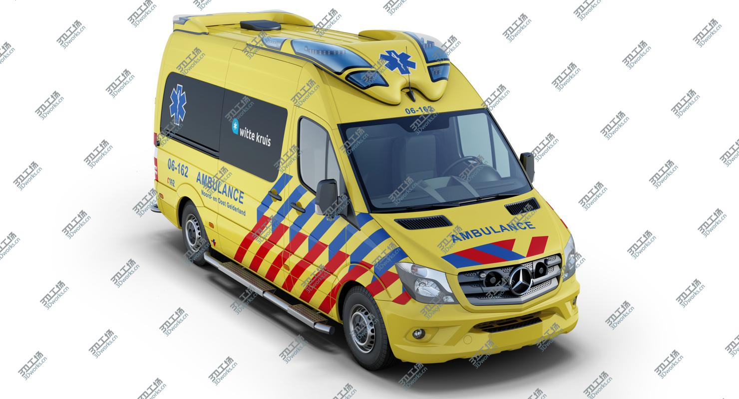 images/goods_img/202105072/Mercedes-Benz Sprinter Dutch Ambulance (Visser Otaris) 3D model/2.jpg